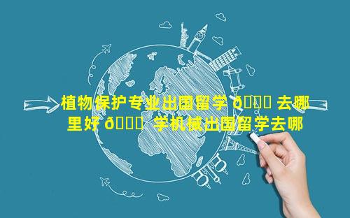 植物保护专业出国留学 🐕 去哪里好 💐  学机械出国留学去哪里好
